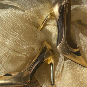 Diane von Furstenberg GOLD Heel DVF